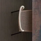 Varaschin Cricket venkovní židle moderní tkaná ručně, 2 ks Viadurini