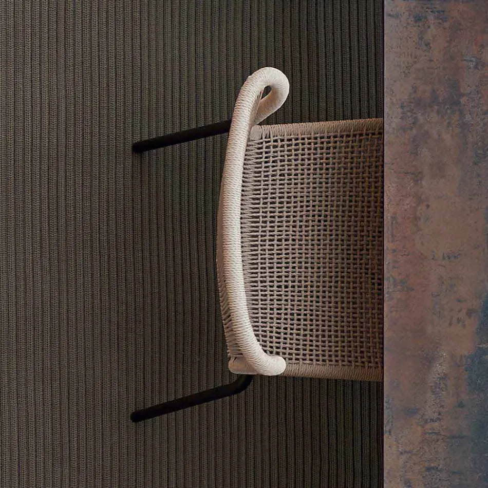 Varaschin Cricket venkovní židle moderní tkaná ručně, 2 ks Viadurini