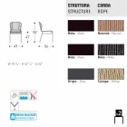 Varaschin Cricket venkovní židle moderní tkaná ručně, 2 ks Viadurini