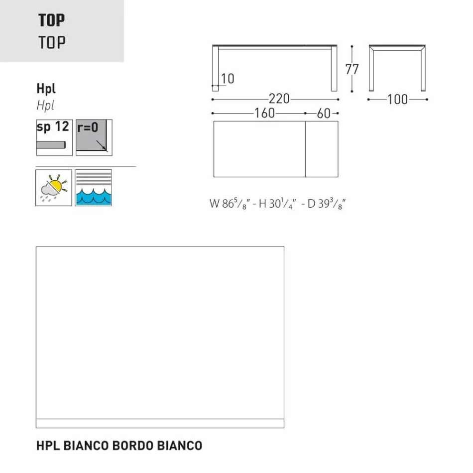 Varaschin Dolmen zahradní stůl rozšiřitelný až na 380 cm Viadurini