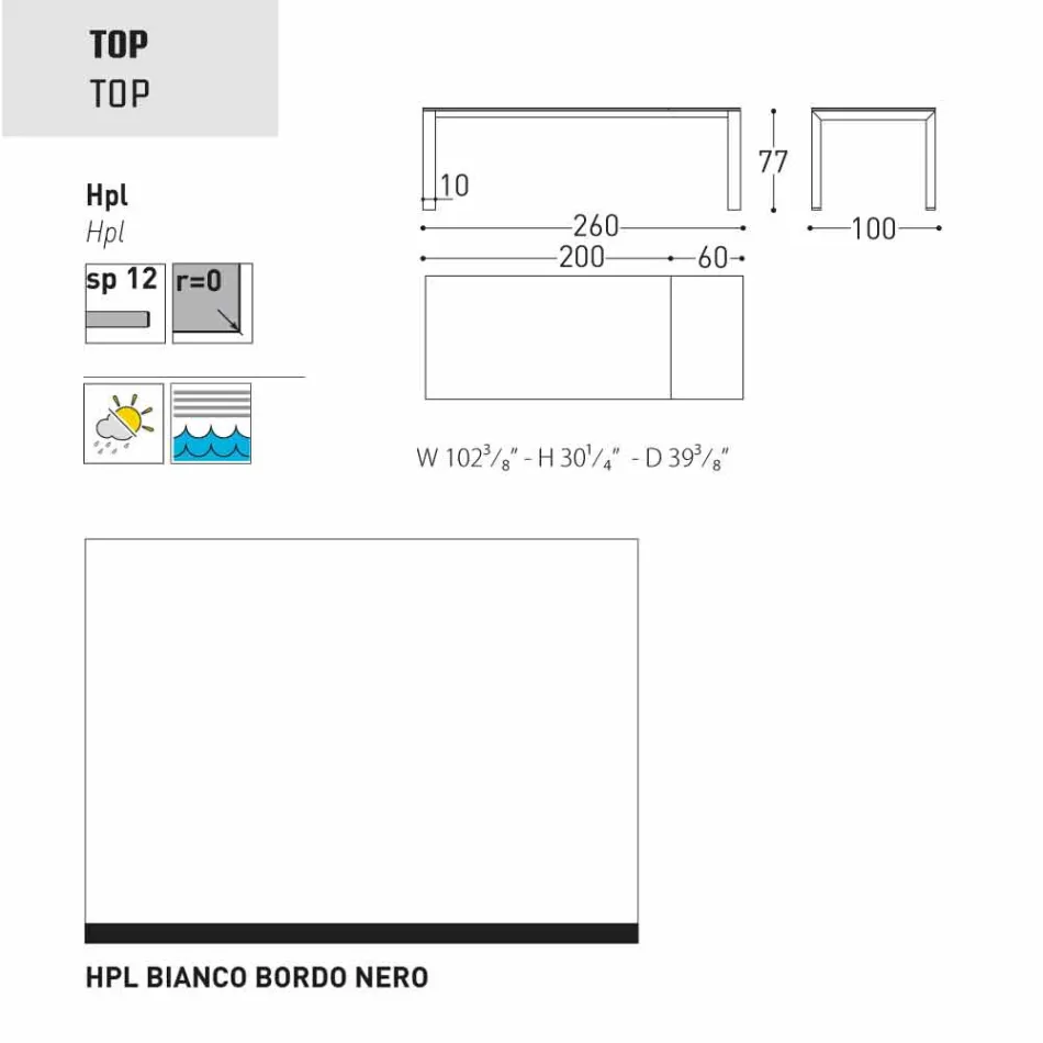 Varaschin Dolmen zahradní stůl rozšiřitelný až na 380 cm Viadurini
