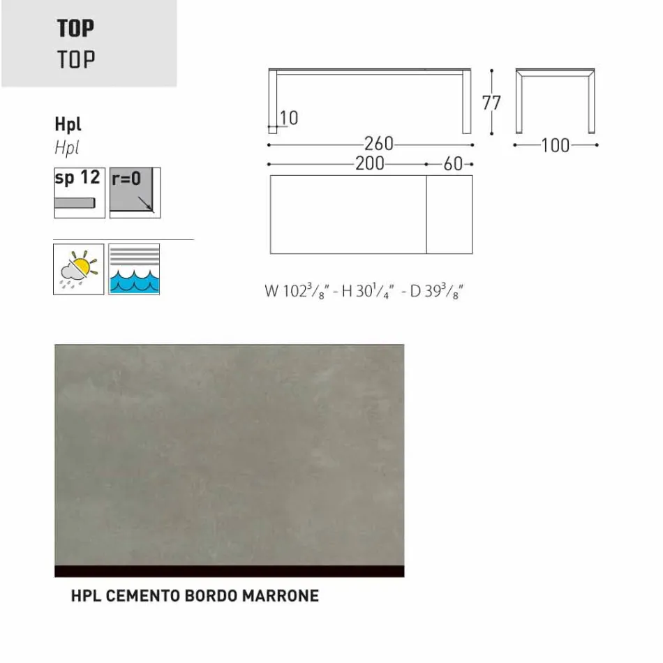 Varaschin Dolmen zahradní stůl rozšiřitelný až na 380 cm Viadurini