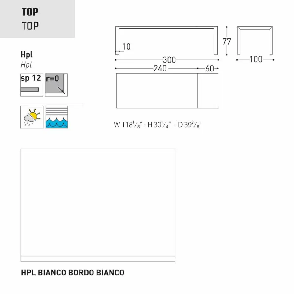 Varaschin Dolmen zahradní stůl rozšiřitelný až na 380 cm Viadurini