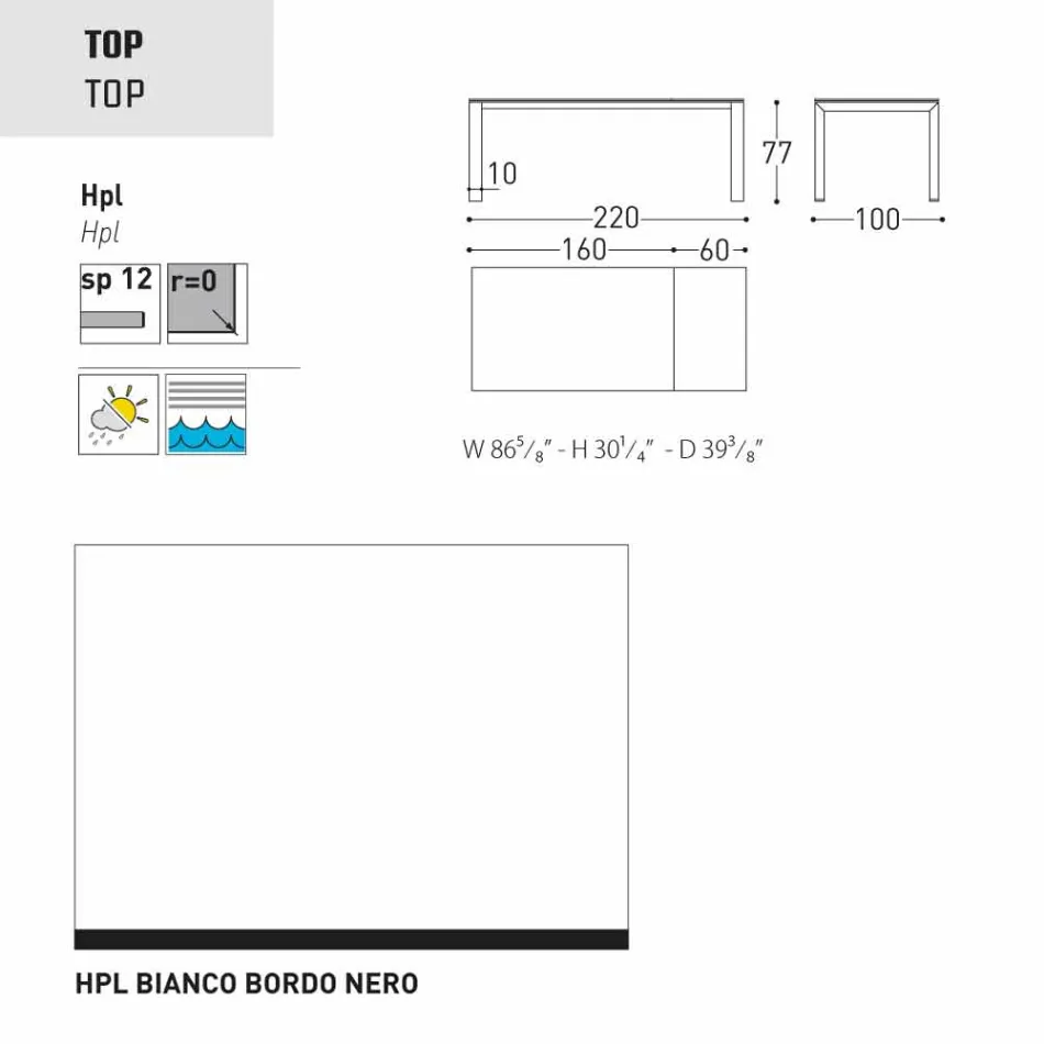 Varaschin Dolmen zahradní stůl rozšiřitelný až na 380 cm Viadurini