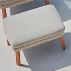 Varaschin Emma design venkovní podnožka v čalouněné tkanině Viadurini