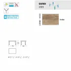 Varaschin Emma design venkovní podnožka v čalouněné tkanině Viadurini