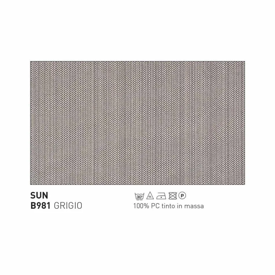 Varaschin Emma polstrované venkovní křeslo moderního designu Viadurini