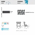 Moderní venkovní křeslo Varaschin Emma s látkovou opěrkou hlavy Viadurini