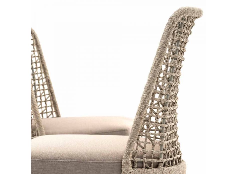 Varaschin Emma designová venkovní židle z tkaniny a hliníku Viadurini