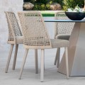 Varaschin Emma designová zahradní židle z tkaniny a hliníku