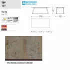 Varaschin Kolonaki Tabulka moderní zahrady v různých velikostech Viadurini