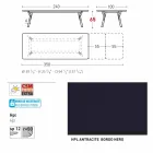 Varaschin Link tabulka zahradní stůl s teakového nohách, H65 cm Viadurini