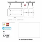 Varaschin Link tabulka H 65 cm zahradní rozšiřitelný až 350 cm Viadurini