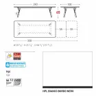 Varaschin Link tabulka H 65 cm zahradní rozšiřitelný až 350 cm Viadurini