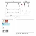 Varaschin Link tabulka H 65 cm zahradní rozšiřitelný až 350 cm Viadurini