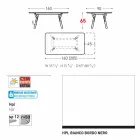 Varaschin Link tabulka H 65 cm zahradní rozšiřitelný až 350 cm Viadurini