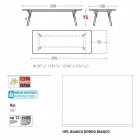 Varaschin Link zahrada prodloužení stůl s teakového nohách, H75 cm Viadurini