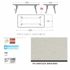 Varaschin Link zahrada prodloužení stůl s teakového nohách, H75 cm Viadurini