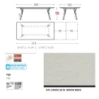 Varaschin Link moderní designový rozkládací zahradní stůl, V 73,2 cm Viadurini