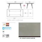 Varaschin Link moderní designový rozkládací zahradní stůl, V 73,2 cm Viadurini