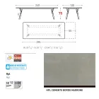 Varaschin Link moderní designový rozkládací zahradní stůl, V 73,2 cm Viadurini