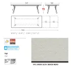 Varaschin Link moderní designový rozkládací zahradní stůl, V 73,2 cm Viadurini