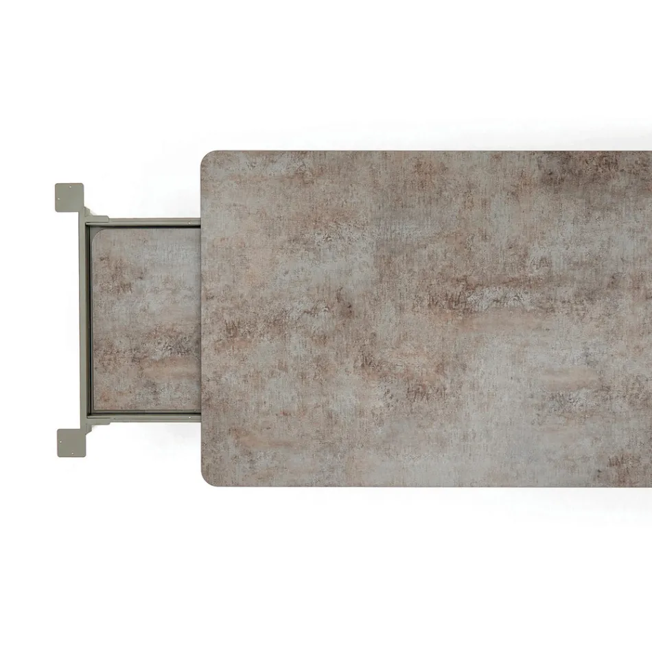 Varaschin Link moderní designový rozkládací zahradní stůl, V 73,2 cm Viadurini