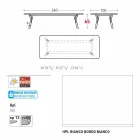 Varaschin Odkaz zahradní stůl s teakového dřeva nohou, H 65 cm Viadurini