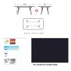 Varaschin Odkaz zahradní stůl s teakového dřeva nohou, H 65 cm Viadurini