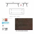 Varaschin Odkaz zahradní stůl s teakového dřeva nohou, H 65 cm Viadurini