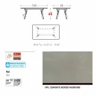 Varaschin Odkaz zahradní stůl s teakového dřeva nohou, H 65 cm Viadurini