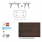 Varaschin Odkaz zahradní stůl s teakového dřeva nohou, H 65 cm Viadurini