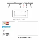 Varaschin Odkaz zahradní stůl s teakového dřeva nohou, H 65 cm Viadurini