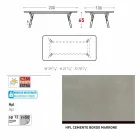 Varaschin Odkaz zahradní stůl s teakového dřeva nohou, H 65 cm Viadurini