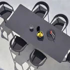 Varaschin Link Pevný jídelní stůl z vnější nebo vnitřní H 65 cm Viadurini