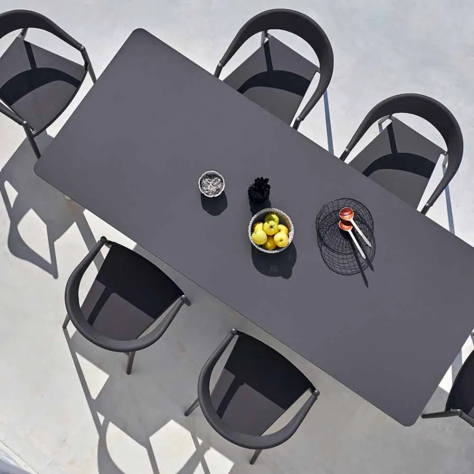 Varaschin Link Pevný jídelní stůl z vnější nebo vnitřní H 65 cm Viadurini