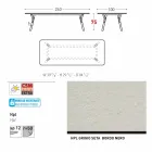 Varaschin Link Pevné jídelní stůl zahradu nebo vnitřní H 75 cm Viadurini