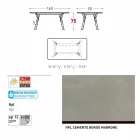 Varaschin Link Pevné jídelní stůl zahradu nebo vnitřní H 75 cm Viadurini