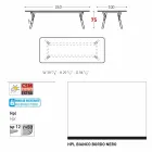 Varaschin Link Pevné jídelní stůl zahradu nebo vnitřní H 75 cm Viadurini