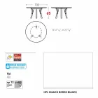 Varaschin odkaz Round venkovní stůl s teakového nohama, H 65cm Viadurini