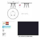 Varaschin odkazy Kulatý stůl pro vnitřní / venkovní moderním designem, H 65 cm Viadurini