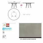 Varaschin odkazy Kulatý stůl pro vnitřní / venkovní moderním designem, H 65 cm Viadurini