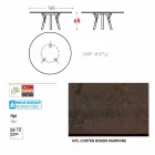 Varaschin odkazy Kulatý stůl pro vnitřní / venkovní moderním designem, H 65 cm Viadurini