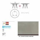 Varaschin odkazy Kulatý stůl pro vnitřní / venkovní moderním designem, H 65 cm Viadurini