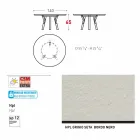 Varaschin odkazy Kulatý stůl pro vnitřní / venkovní moderním designem, H 65 cm Viadurini