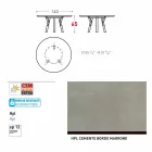 Varaschin odkazy Kulatý stůl pro vnitřní / venkovní moderním designem, H 65 cm Viadurini