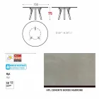 Varaschin odkazy Kulatý stůl moderní design zahrady, H 75 cm Viadurini