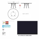 Varaschin odkazy Kulatý stůl moderní design zahrady, H 75 cm Viadurini