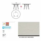 Varaschin odkazy Kulatý stůl moderní design zahrady, H 75 cm Viadurini