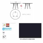 Varaschin odkazy Kulatý stůl moderní design zahrady, H 75 cm Viadurini